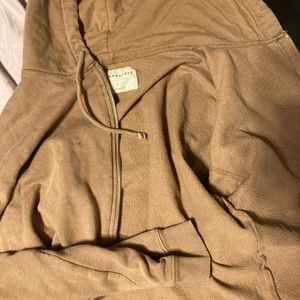 brown/tan zip up